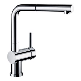Blanco Linus S, med utdragbar handdusch, Krom