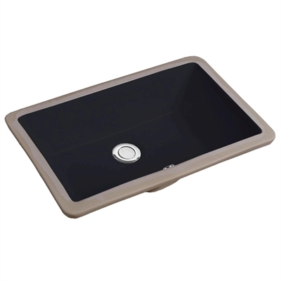 Lavabo Gino 52 Matt Svart porslin