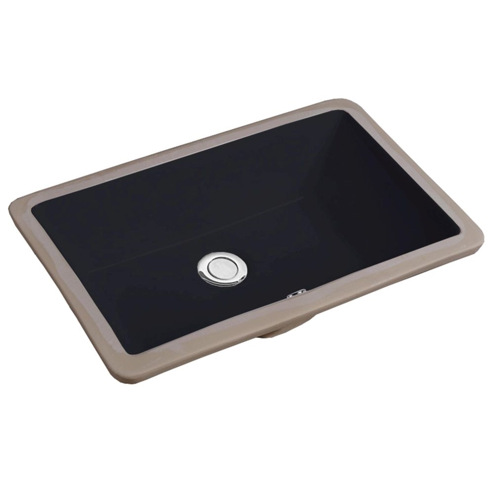 Lavabo Gino 52 Matt Svart porslin